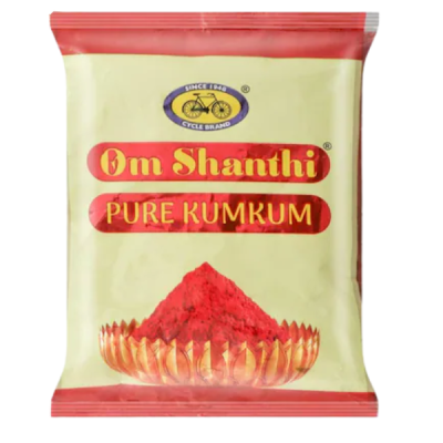 Cycle Om Shanthi Pure KumKum Pouch 50g