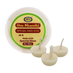 Cycle Om Shanthi Special Ghee Diya 30 Pcs– Ready-to-Light Ghee Lamps for Pooja | Locate Us Store
