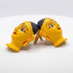 Decorated Gowri Face Hanging Mukhota for Pooja | Goddess Devi Mata Face for Gowri Ganesha Festival (2.3 x 2.3 Inch)