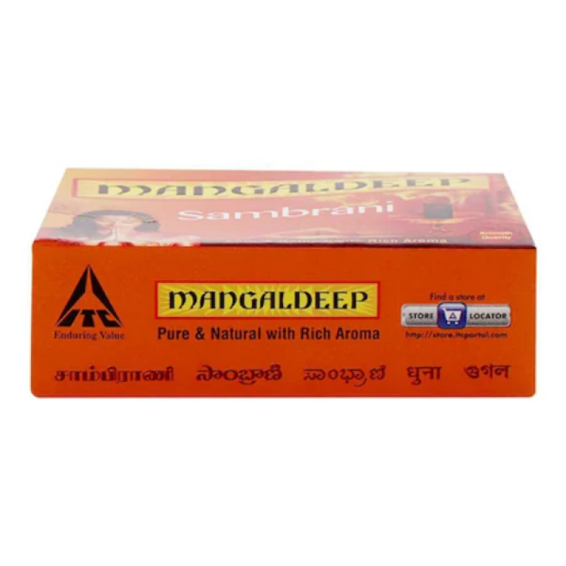 Mangaldeep Sambrani Dhoop Sticks (20 pcs) – Authentic Benzoin Resin Aroma for Purity & Prayer by Locate Us Store