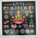 Lakshmi Devotional with Shubh Labh – 4 Inch Premium Refrigerator & Locker Magnet
