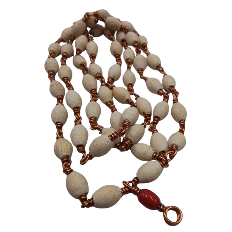 Premium 22-inch Hand-Carved Tulasi Male – Sacred Holy Basil Long-Form Beads by Locate Us Store