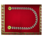Elegant Pearl Muttu Haaram for Lakshmi Devi – Minimalist White Pearl Idol Necklace for Varamahalakshmi & Daily Alankaram by Locate Us Store
