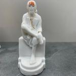 Sai Baba White Idol for Home & Office Blessings | Locate Us Store