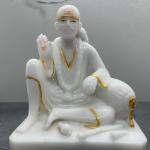 Divine White Sai Baba Idol for Pooja & Blessings | Locate Us Store